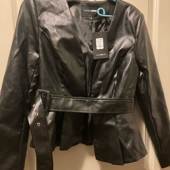 New Fashion Nova Please Approve PU Jacket - Picture 4 of 4